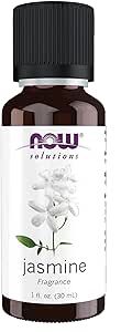 NOW Essential Oils, Jasmine Fragrance, Romantic Aromatherapy Scent, Steam Distilled, 100% Pure, Vegan, Child Resistant Cap, 1-Ounce