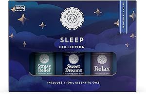 Woolzies Sleep Collection Essential Oil Blend Set | Incl. Sweet Dreams, Relax, & Stress Free Oils |