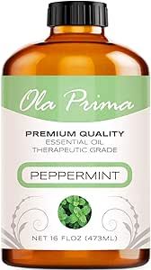 Ola Prima Oils 16oz - Peppermint Essential Oil - 16 Fluid Ounces