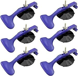 ZKTOOL 6PC Suction Cup Clamp Set, Class Clamps Kit for Car Convertible Glass Windshield Top Repair Gluing,With Sponge Pad.…