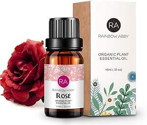 Rose Essential Oil 100% Pure Aromatherapy Oil Best Grade Rose Oil for Diffuser, Perfumes, Massage, Skin Care - 10ml