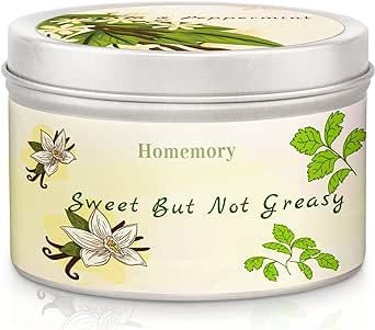 Homemory Vanilla & Parsley Scented Candles, Candles for Home Scented, Soy Candles Aromatherapy, Non-Toxic Candles with Natural Essential Oils, Stress Relief Candles for Gifts, Tin Candle 6oz