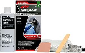 Bondo Fiberglass Resin Repair Kit, 00420, 0.45 Pint