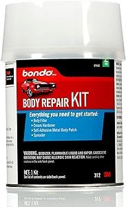 Bondo Body Repair Kit, 00312, Filler 1.57 Lb and Hardener 0.75 Oz (1 Kit)