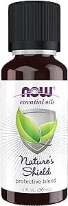 NOW Essential Oils, Nature's Shield, Energizing Aromatherapy Scent, Blend of Pure Essential Oils, Vegan, Child Resistant Cap, 1-Ounce