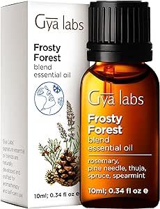 Gya Labs Frosty Forest Essential Oil Blend (0.34 fl oz) - Revitalizing & Invigorating